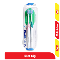 Promo Harga Sensodyne Sikat Gigi Multi Action Soft 2 pcs - Alfamart