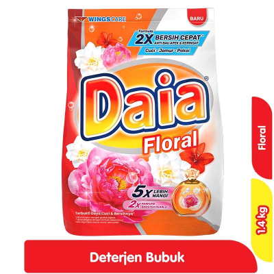 Promo Daia Deterjen Bubuk Floral Refill 1.4 kg Alfamart