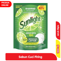 Promo Harga Sunlight Pencuci Piring Jeruk Nipis 100 1500 ml - Alfamart
