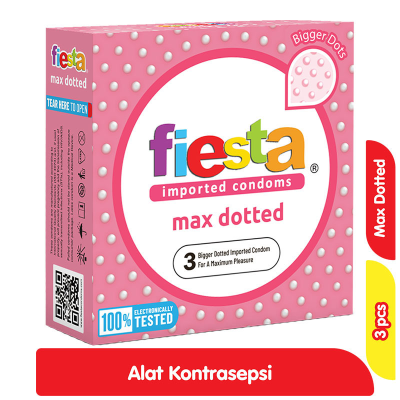 Promo Fiesta Kondom Impor Max Dotted 3 pcs Alfamart