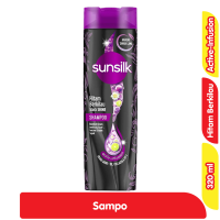 Promo Harga Sunsilk Shampoo Black Shine 340 ml - Alfamart