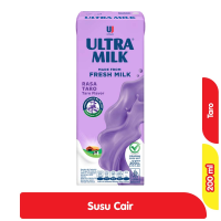 Promo Harga Ultra Milk Susu UHT Taro 200 ml - Alfamart