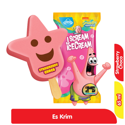 Promo Campina Patrick Es Krim Stroberi Cokelat Vanila 65 ml Alfamart