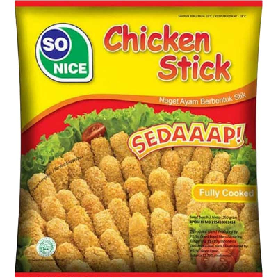 Promo Harga SO NICE Sedaap Chicken Stick 250 gr - Alfamart