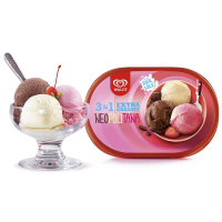 WALL'S 3 in 1 Neopolitana Ice Cream Extra Creamy 350 ml