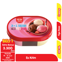 Promo Harga Walls Ice Cream Neopolitana 350 ml - Alfamart
