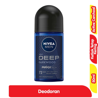 Promo Nivea Men Deodoran Deep Roll On 50 ml Alfamart