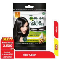 Promo Harga Garnier Hair Color 1 Hitam Alami 40 ml - Alfamart