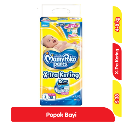 Promo MamyPoko X-tra Kering Popok Celana Bayi S 38 pcs Alfamart