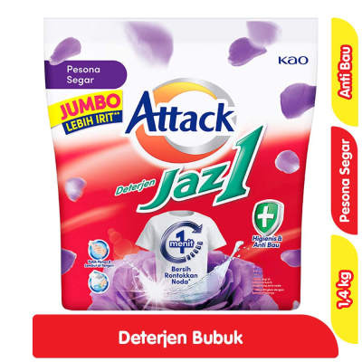 Attack Jaz1 Deterjen Bubuk Pesona Segar 1.4 kg