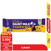 Promo Harga Cadbury Dairy Milk Cashew Nut 90 gr - Alfamart