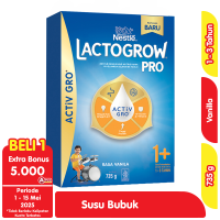 Promo Harga Lactogrow 3 Susu Pertumbuhan Vanila 750 gr - Alfamart