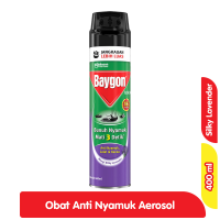 Promo Harga Baygon Insektisida Spray Silky Lavender 450 ml - Alfamart