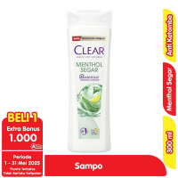 Promo Harga Clear Shampoo Ice Cool Menthol 300 ml - Alfamart