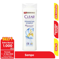 Promo Harga Clear Shampoo Complete Soft Care 300 ml - Alfamart