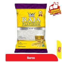 Promo Harga Raja Platinum Beras Slyp Super 5000 gr - Alfamart