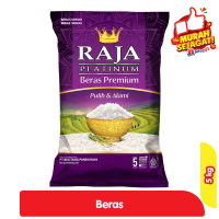 Promo Harga Raja Platinum Beras Slyp Super 5000 gr - Alfamart