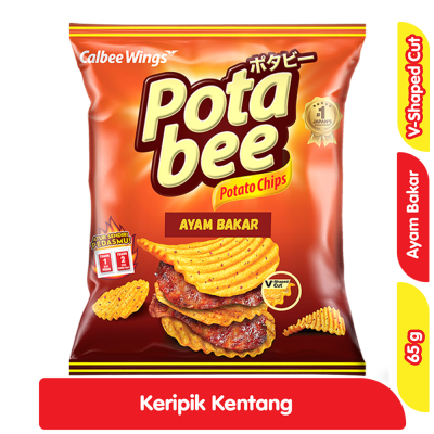 Promo Potabee Keripik Kentang Ayam Bakar 65 g Alfamart