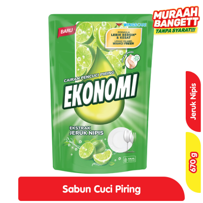 Promo Ekonomi Sabun Cuci Piring Jeruk Nipis 670 g Alfamart