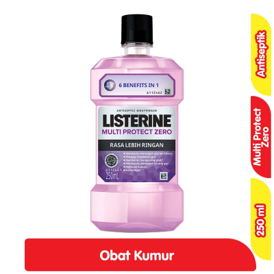 Promo Listerine Obat Kumur Antiseptik Multi Protect Zero 250 ml Alfamart