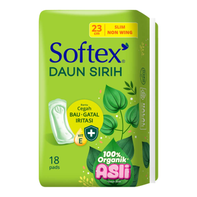 SOFTEX DAUN SIRIH NON WINGS 23CM 18S