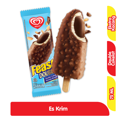 Promo Wall's Feast Double Es Krim Coklat 75 ml Alfamart