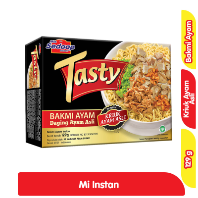 Promo Sedaap Tasty Mi Instan Bakmi Ayam 129 g Alfamart