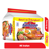 Promo Harga Sedaap Mie Goreng Original per 5 pcs 90 gr - Alfamart