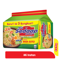 Promo Harga Sedaap Mie Kuah Soto per 5 pcs 75 gr - Alfamart