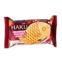 Glico Haku Ice Cream Strawberry & Crispy Choco Monaka 100 ml 