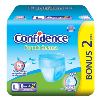 Promo Harga Confidence Adult Diapers Pants L8+2 10 pcs - Alfamart