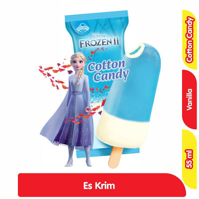 Promo Campina Frozen Es Krim Vanila Cotton Candy 55 ml Alfamart