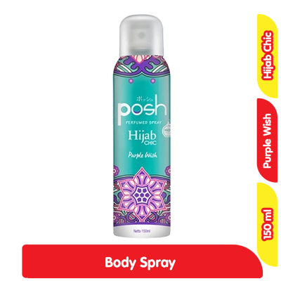 Posh Hijab Chic Body Spray Wanita Purple Wish 150 ml