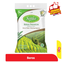 Promo Harga Sania Beras Premium 5000 gr - Alfamart