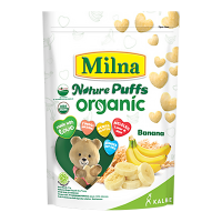 Promo Harga Milna Nature Puffs Organic Banana 15 gr - Alfamart