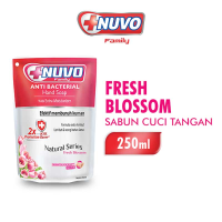 NUVO Sabun Cuci Tangan Antibacterial Fresh Blossom Refill 250 ml