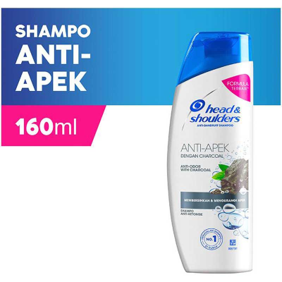 Promo Harga Head & Shoulders Shampoo Anti-Apek Dengan Charcoal 160 ml - Alfamart