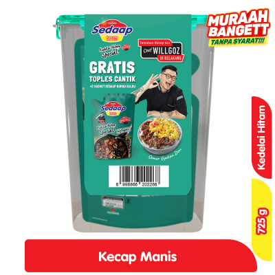 Promo Sedaap Kecap Manis Kedelai Hitam Spesial Refill 725 g Alfamart