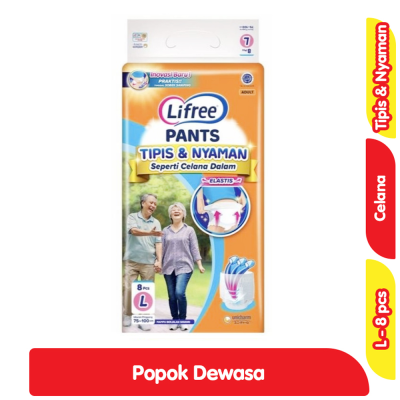 Promo Lifree Tipis & Nyaman Popok Celana Dewasa L 8 pcs Alfamart