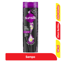 Promo Harga Sunsilk Shampoo Black Shine 160 ml - Alfamart