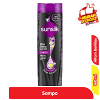 Promo Harga Sunsilk Shampoo Black Shine 160 ml - Alfamart