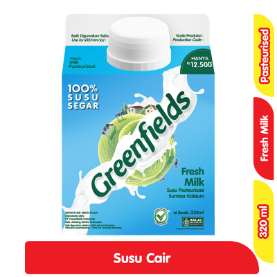 Promo Greenfields Fresh Milk Kotak 320 ml Alfamart