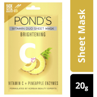 POND'S Vitamin Duo Sheet Mask Vitamin C + Pineapple Enzymes 20 g