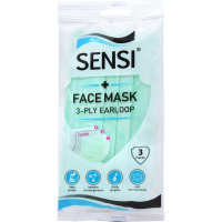 SENSI Face Mask Earloop 3 ply 3 pcs
