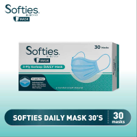Softies Masker Daily Earloop 3 ply 30 pcs