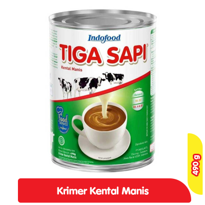 Promo Tiga Sapi Krimer Kental Manis 490 g Alfamart
