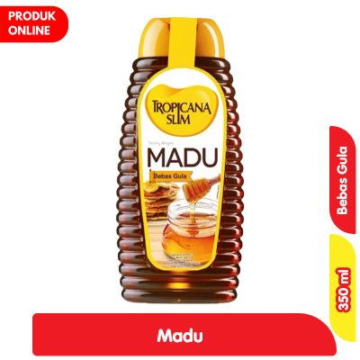 Promo Tropicana Slim Topping Madu Bebas Gula 350 ml Alfamart