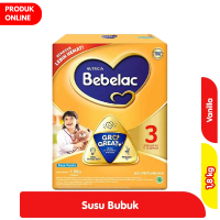 Promo Harga Bebelac 3 Susu Pertumbuhan Vanila 1800 gr - Alfamart