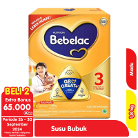 Promo Harga Bebelac 3 Susu Pertumbuhan Madu 1800 gr - Alfamart