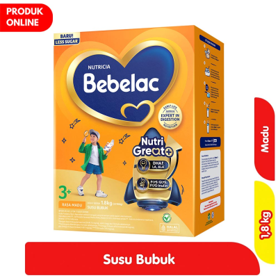 Promo Bebelac 3+ NutriGreat+ Susu Bubuk Pertumbuhan Anak Madu 1.8 kg Alfamart